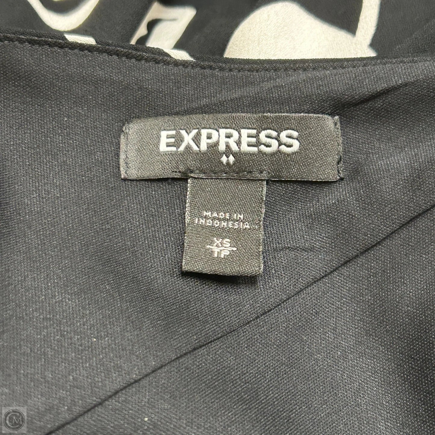Dress Casual Midi By Express In Black & White, Size: Xs