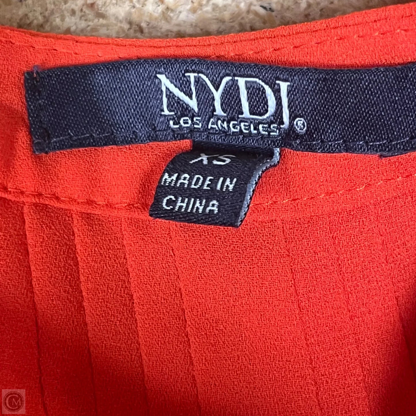 Top Sleeveless By Not Your Daughters Jeans In Orange, Size: Xs