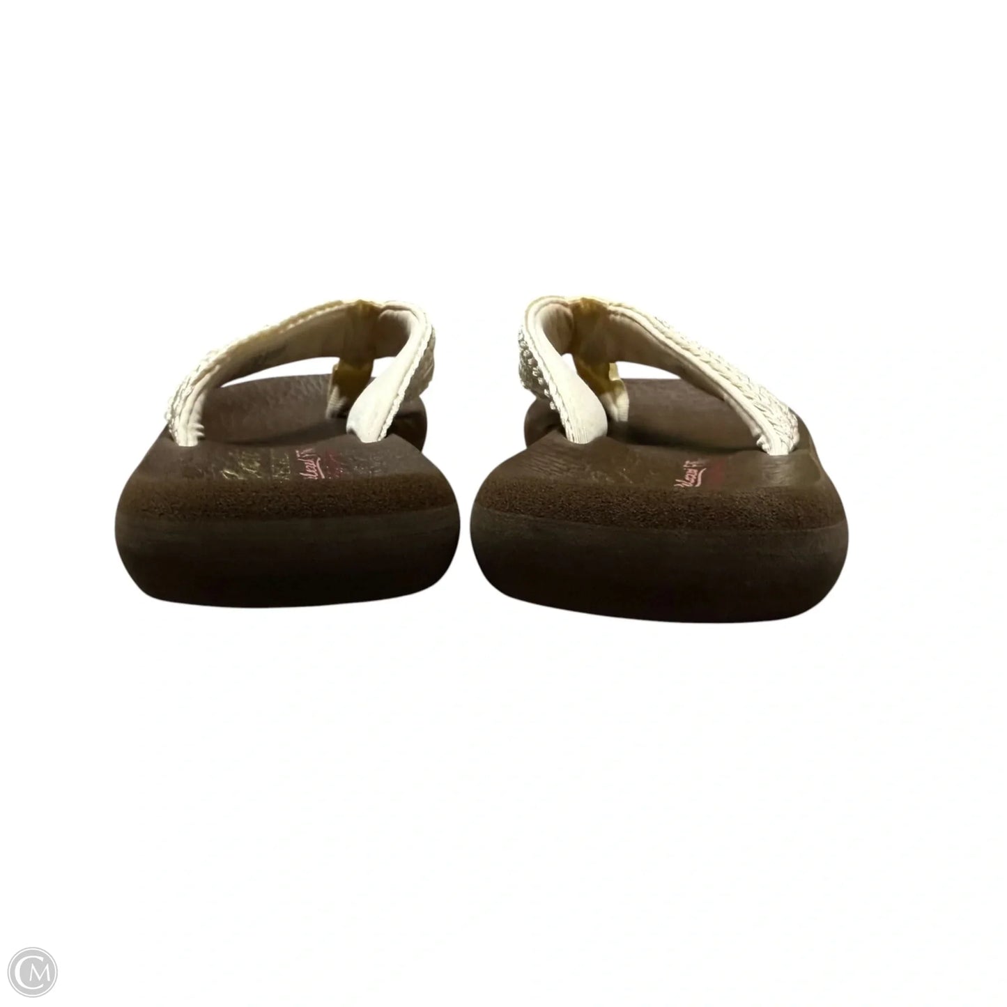 Sandals Flats By Skechers In Brown & Cream, Size: 7