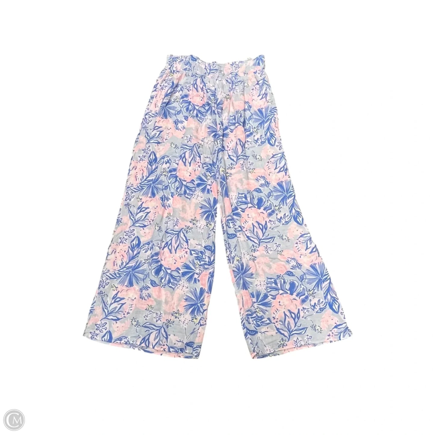 Pants Designer By Lilly Pulitzer In Blue & Pink, Size: 16
