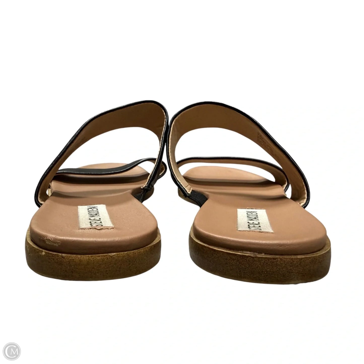 Sandals Flats By Steve Madden In Black, Size: 9.5