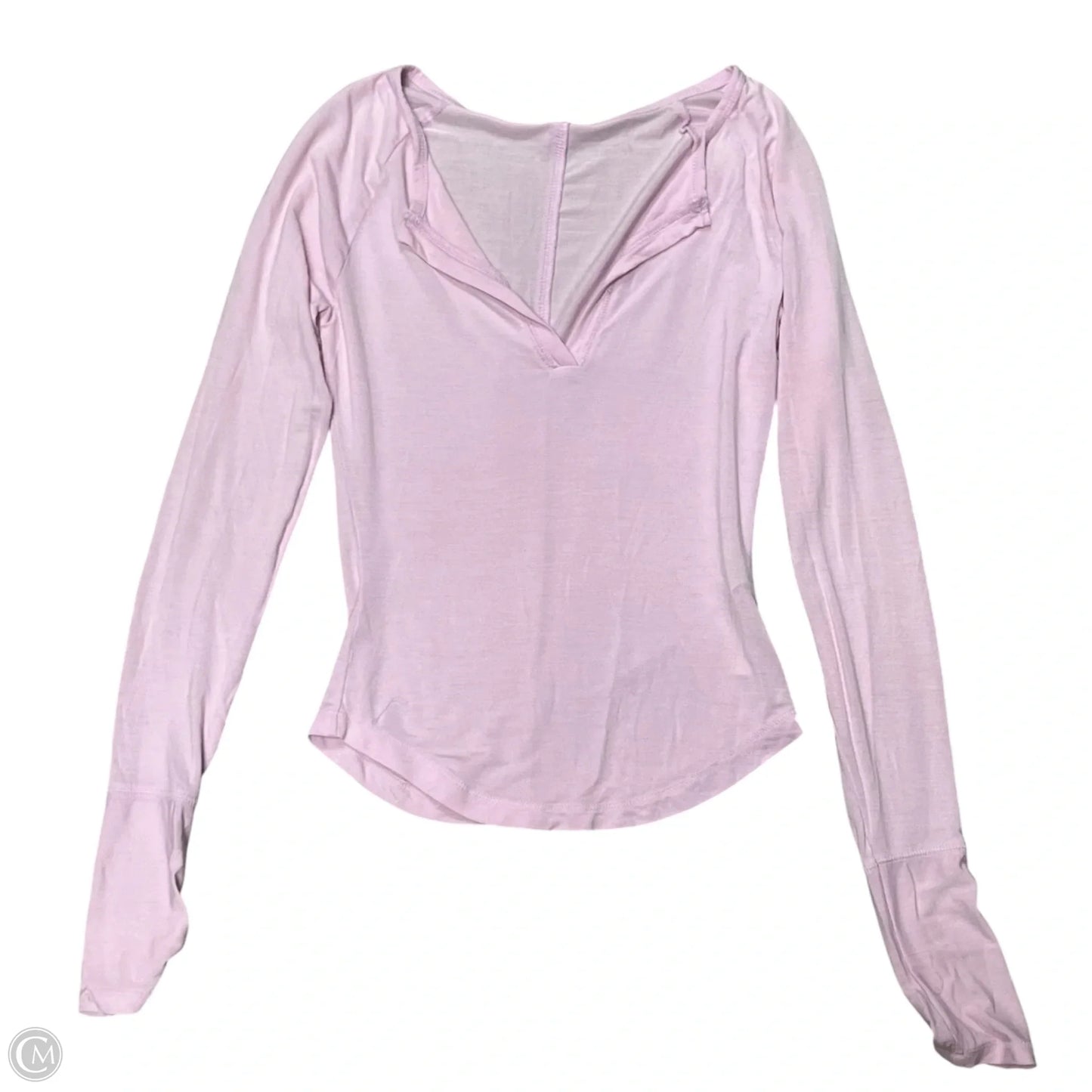 Top Long Sleeve Basic By Free People In Pink, Size: Xs
