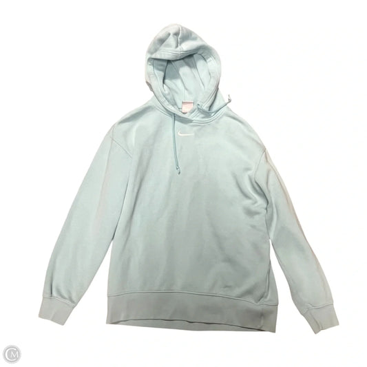 Athletic Sweatshirt Hoodie By Nike In Blue, Size: S