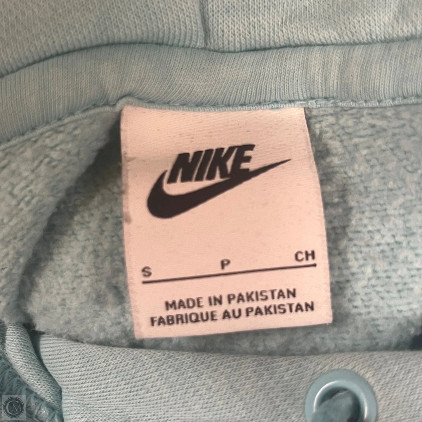 Athletic Sweatshirt Hoodie By Nike In Blue, Size: S