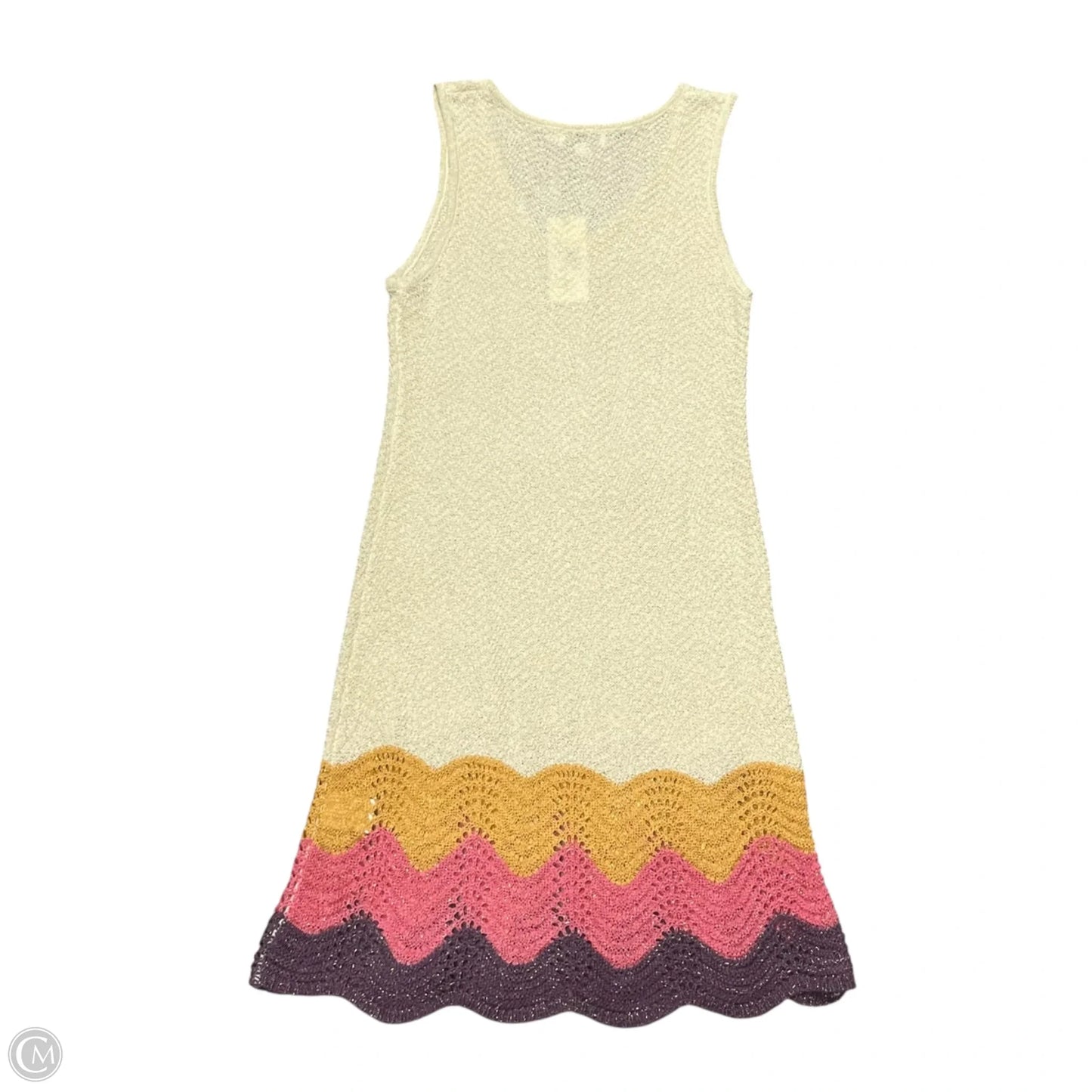 Dress Casual Midi By Molly Bracken In Purple & Tan, Size: M