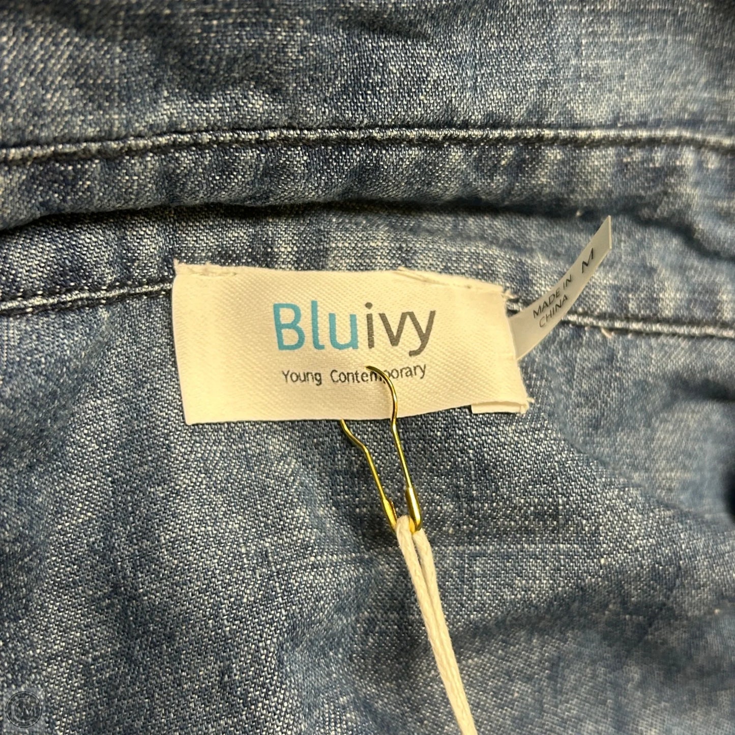 Dress Casual Maxi By Bluivy In Blue Denim, Size: M