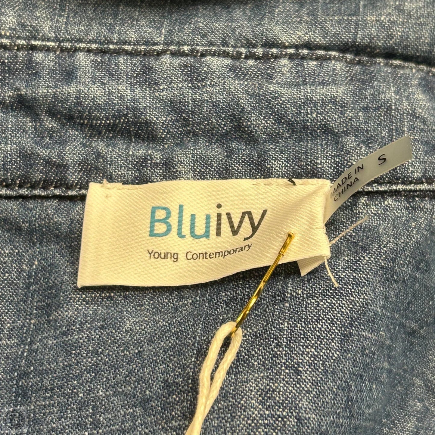 Dress Casual Maxi By Bluivy In Blue Denim, Size: S