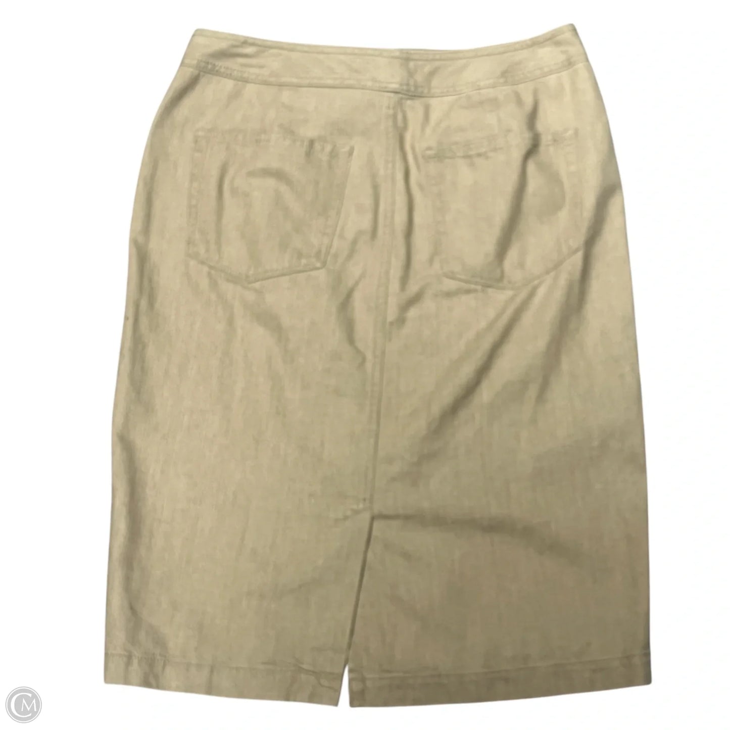 Skirt Midi By Lauren Jeans Co In Tan Denim, Size: 4
