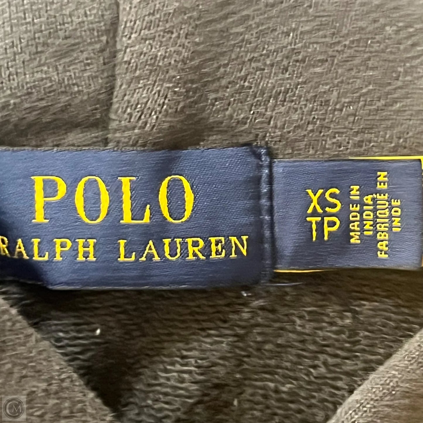 Sweatshirt Hoodie By Polo Ralph Lauren In Grey, Size: Xs