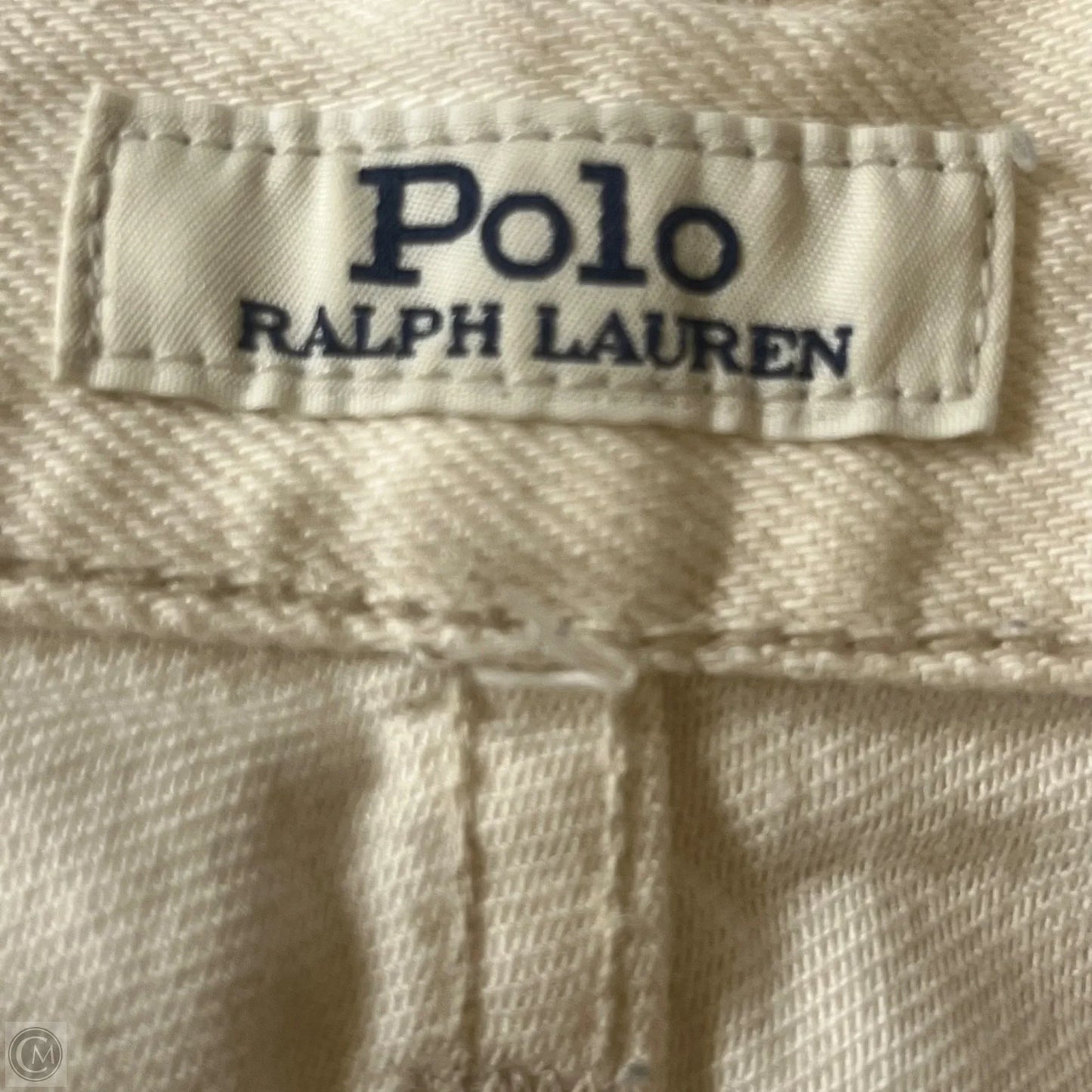 Jeans Straight By Polo Ralph Lauren In Cream Denim, Size: 2