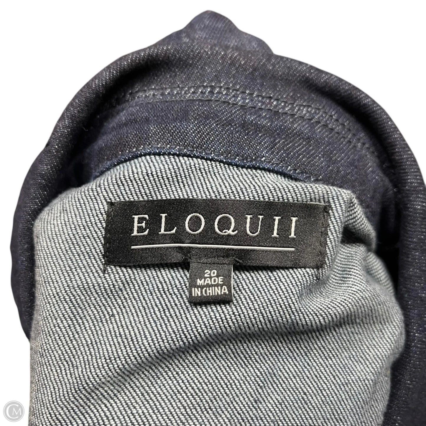 Jacket Denim By Eloquii In Blue Denim, Size: 2x