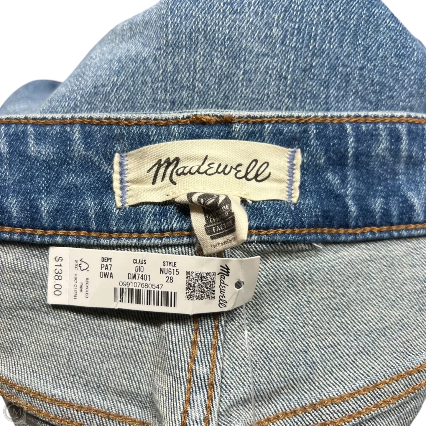 Jeans Flared By Madewell In Blue Denim, Size: 6