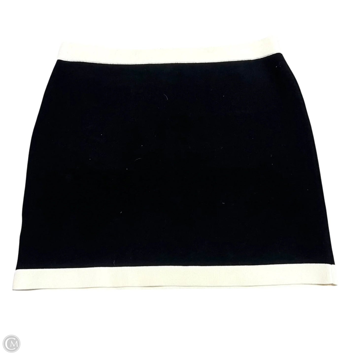 Skirt Mini & Short By Babaton In Black & Cream, Size: 4