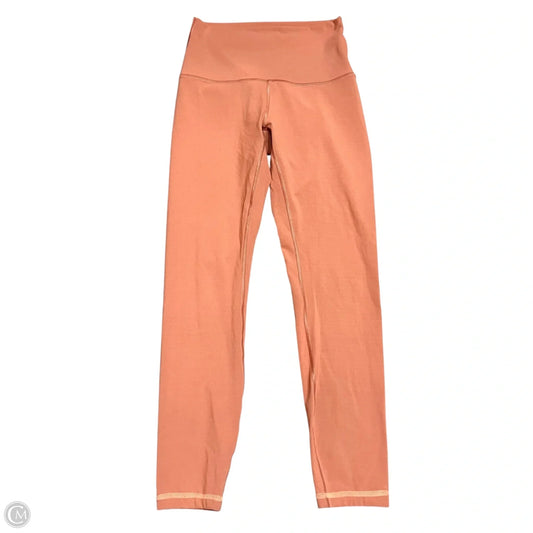 Athletic Leggings By Lululemon In Peach, Size: 6