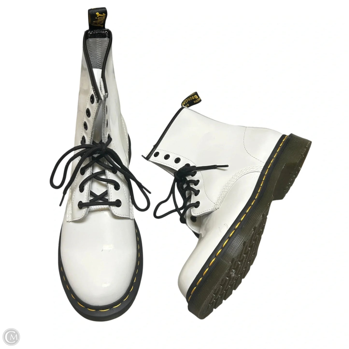 Boots Combat By Dr Martens In White, Size: 11