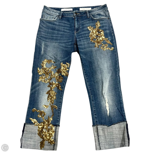 Jeans Cropped By Pilcro In Blue Denim, Size: 6