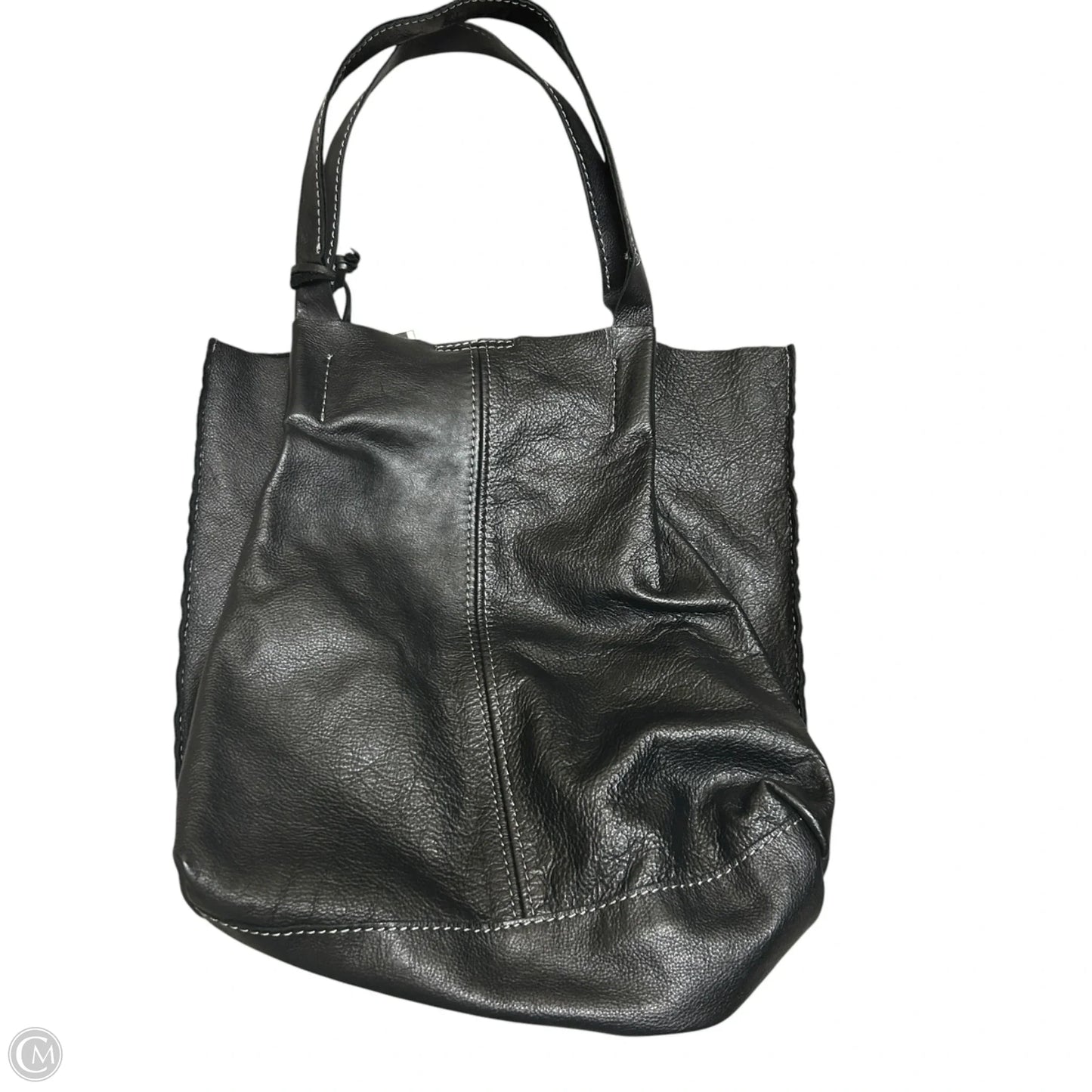 Handbag Leather By Alberta Di Canio, Size: Medium