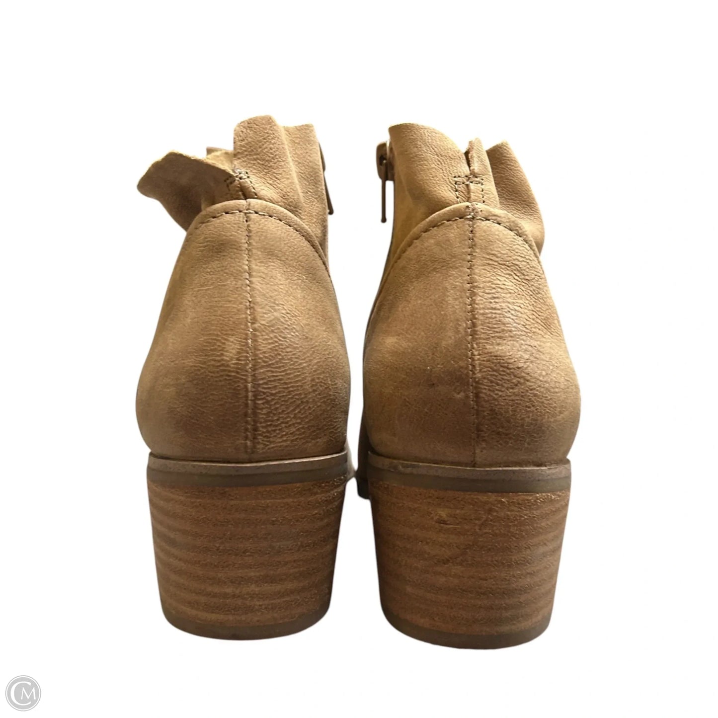 Boots Ankle Heels By Lucky Brand In Tan, Size: 9.5