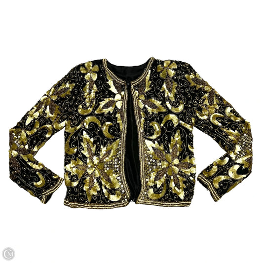 Blazer In Black & Gold, Size: S