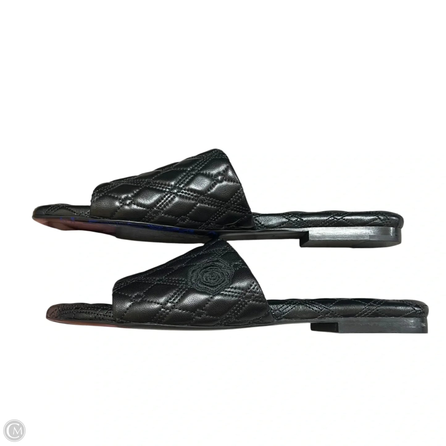 Sandals Luxury Designer By Burberry In Black, Size: 7.5