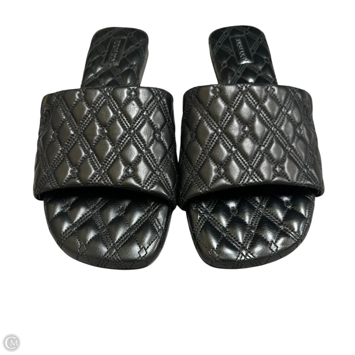 Sandals Luxury Designer By Burberry In Black, Size: 7.5