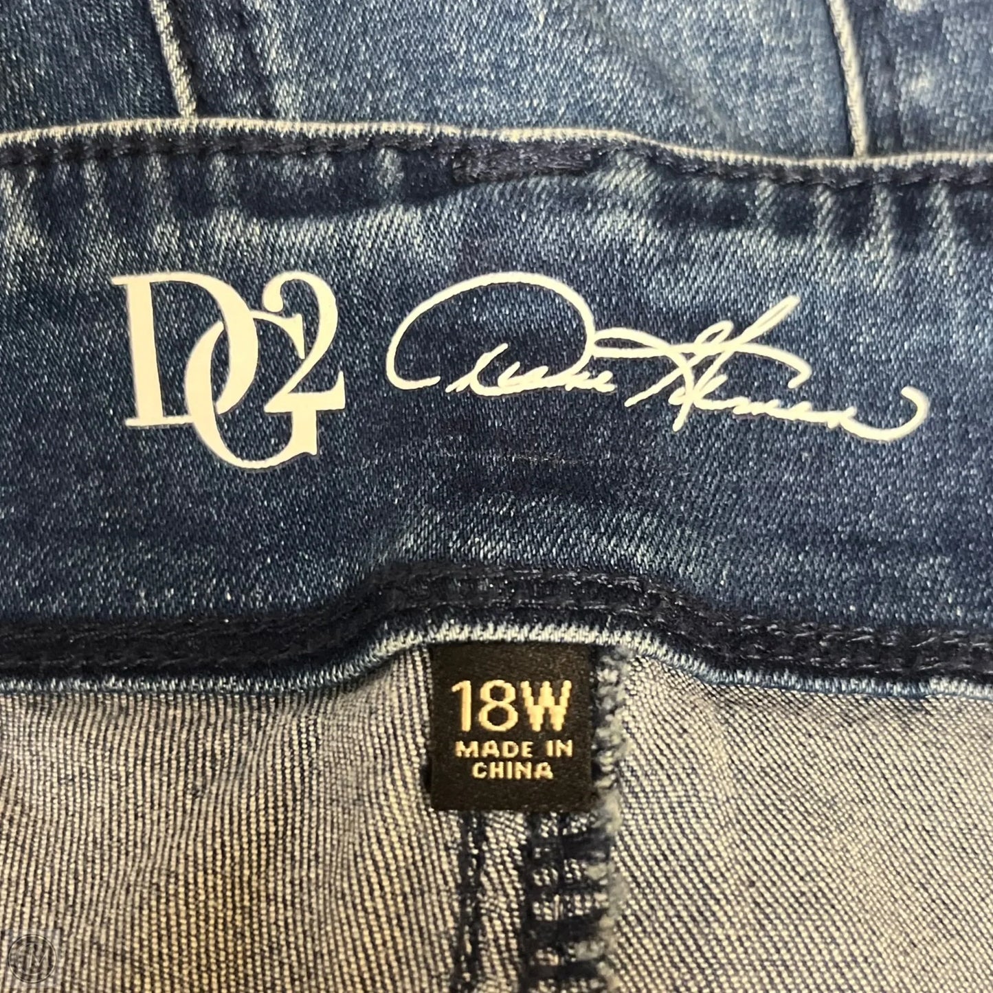Jeans Boot Cut By Dg2 In Blue Denim, Size: 18