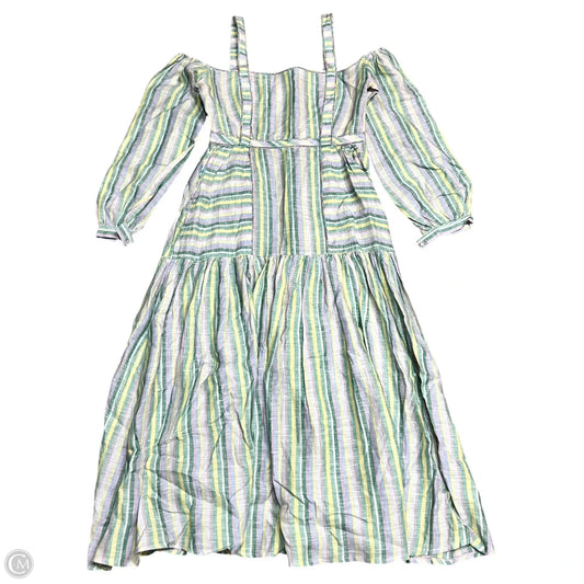 Dress Casual Maxi By Gul Hurgel In Blue & Yellow, Size: M