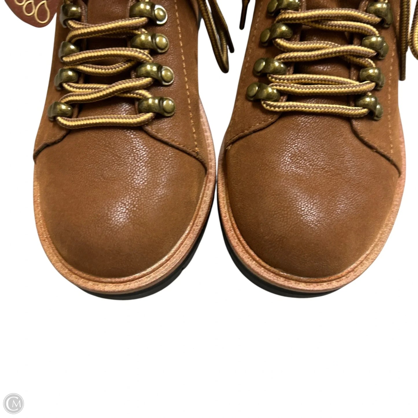 Boots Ankle Heels By Mia In Brown, Size: 6.5