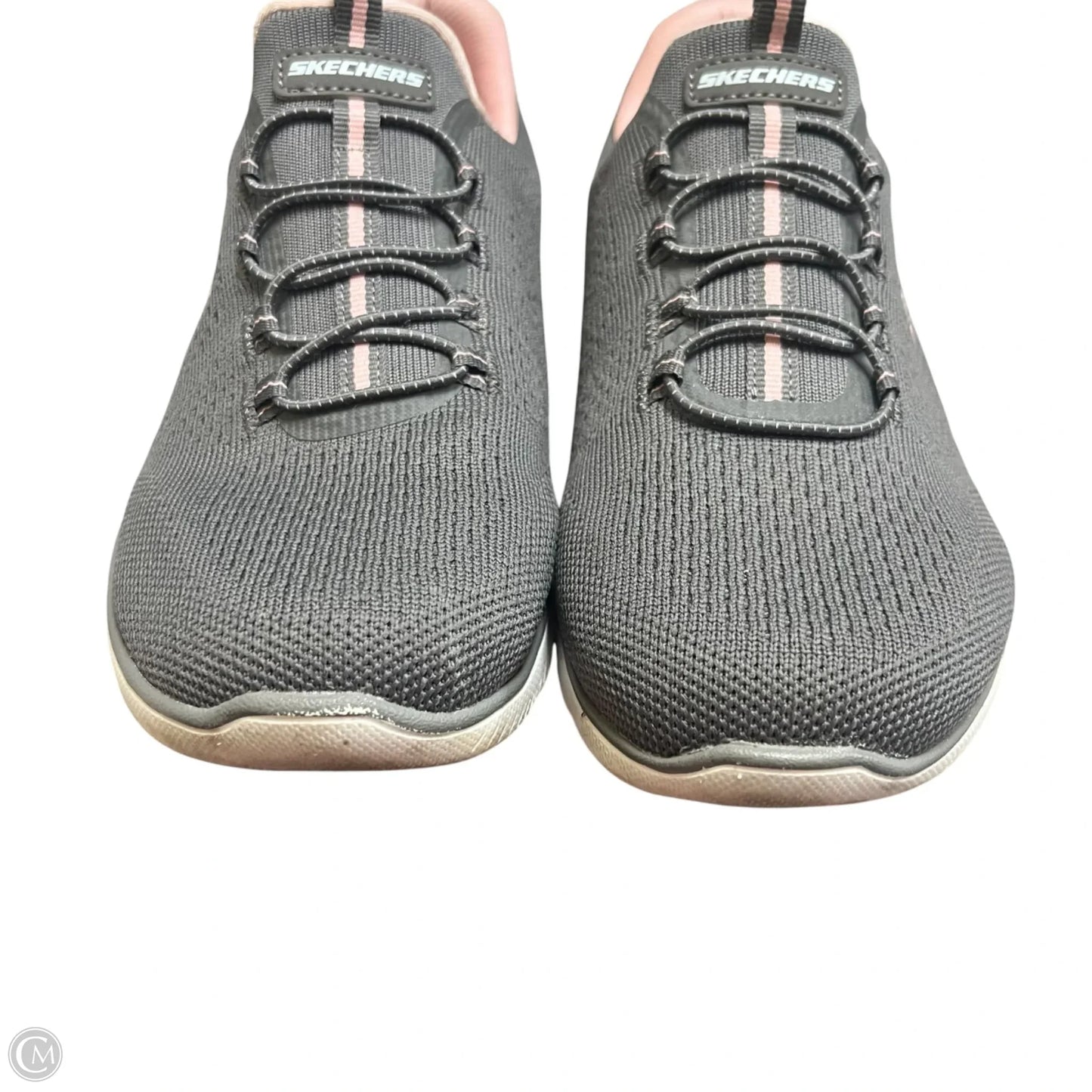 Shoes Athletic By Skechers In Grey & Pink, Size: 7.5