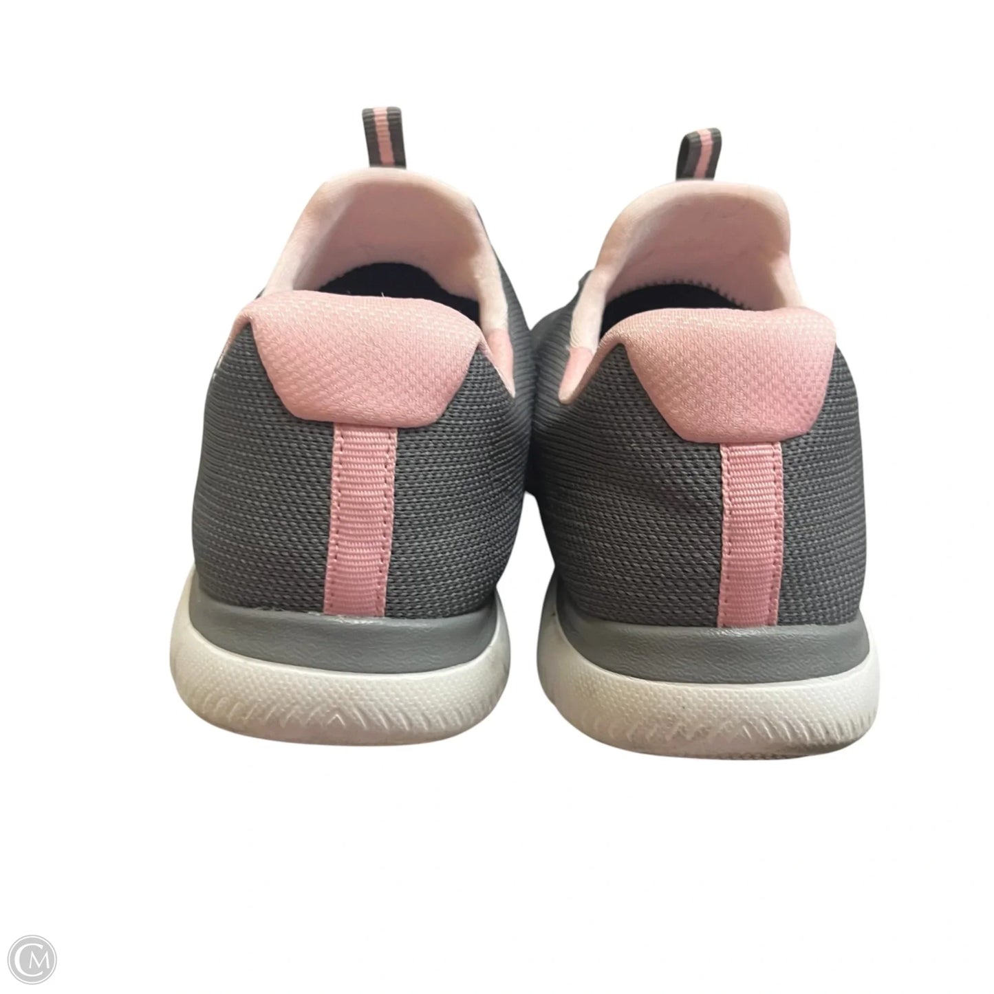 Shoes Athletic By Skechers In Grey & Pink, Size: 7.5