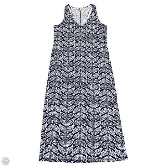 Dress Designer By Lilly Pulitzer In Blue & White, Size: L
