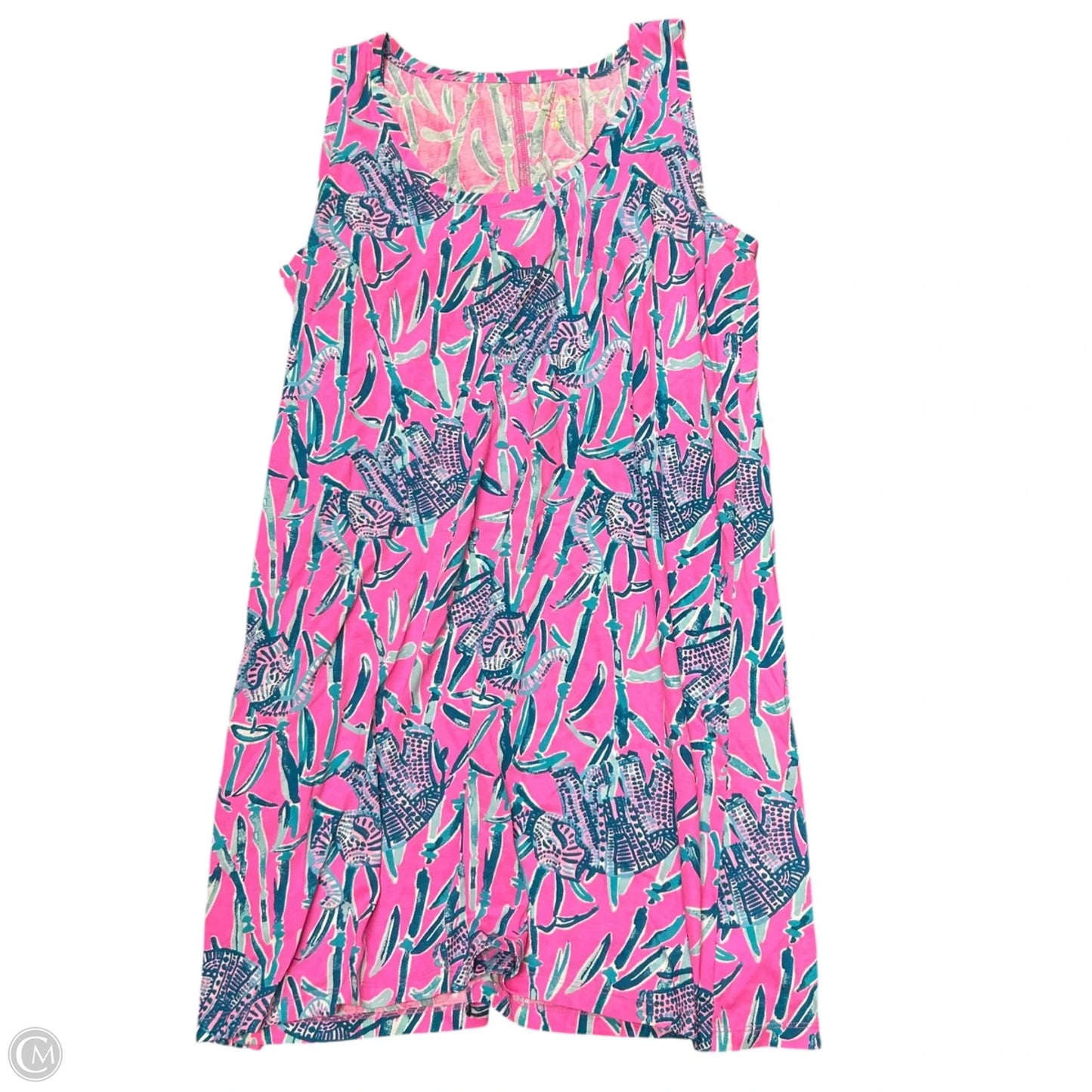 Dress Designer By Lilly Pulitzer In Blue & Pink, Size: Xl