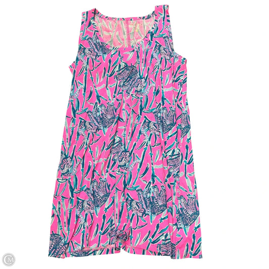 Dress Designer By Lilly Pulitzer In Blue & Pink, Size: Xl