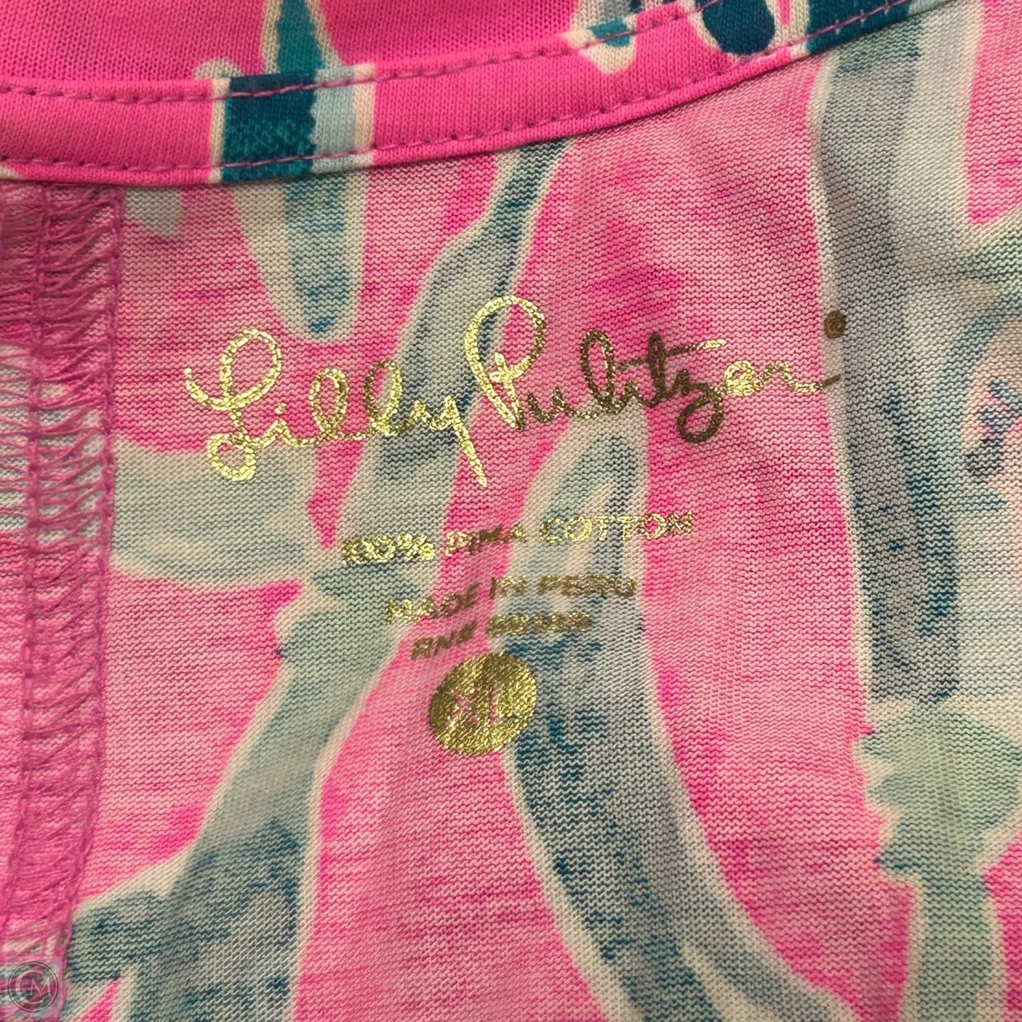 Dress Designer By Lilly Pulitzer In Blue & Pink, Size: Xl