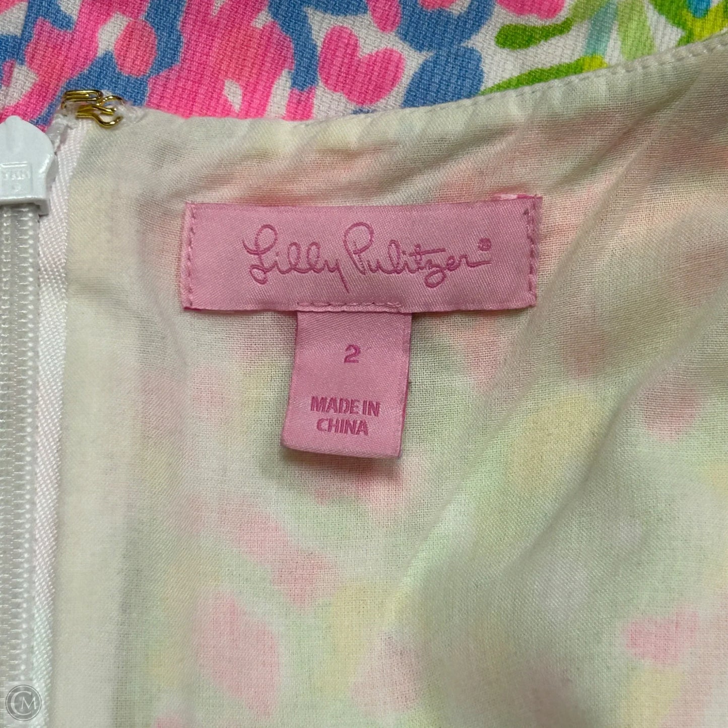 Dress Designer By Lilly Pulitzer In Blue & Pink, Size: Xs