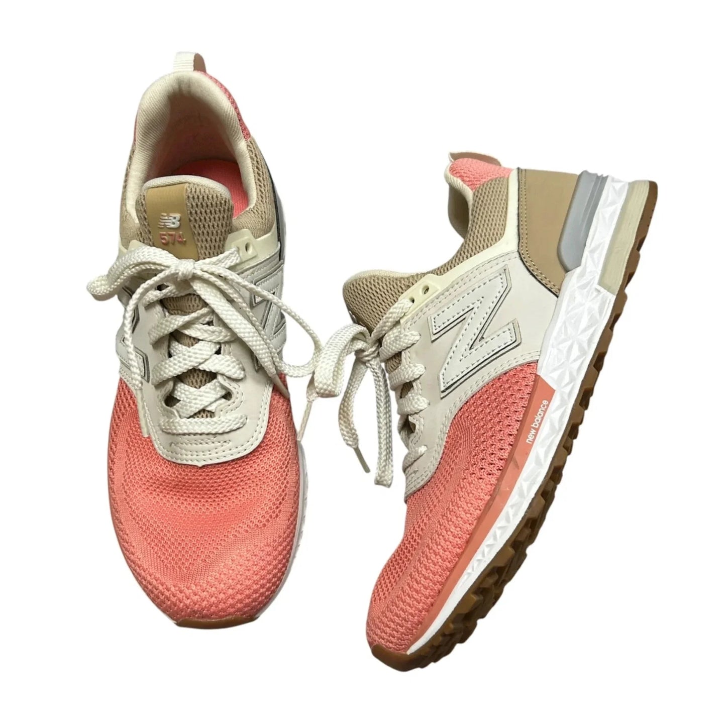 Shoes Athletic By New Balance In Cream & Pink, Size: 5.5