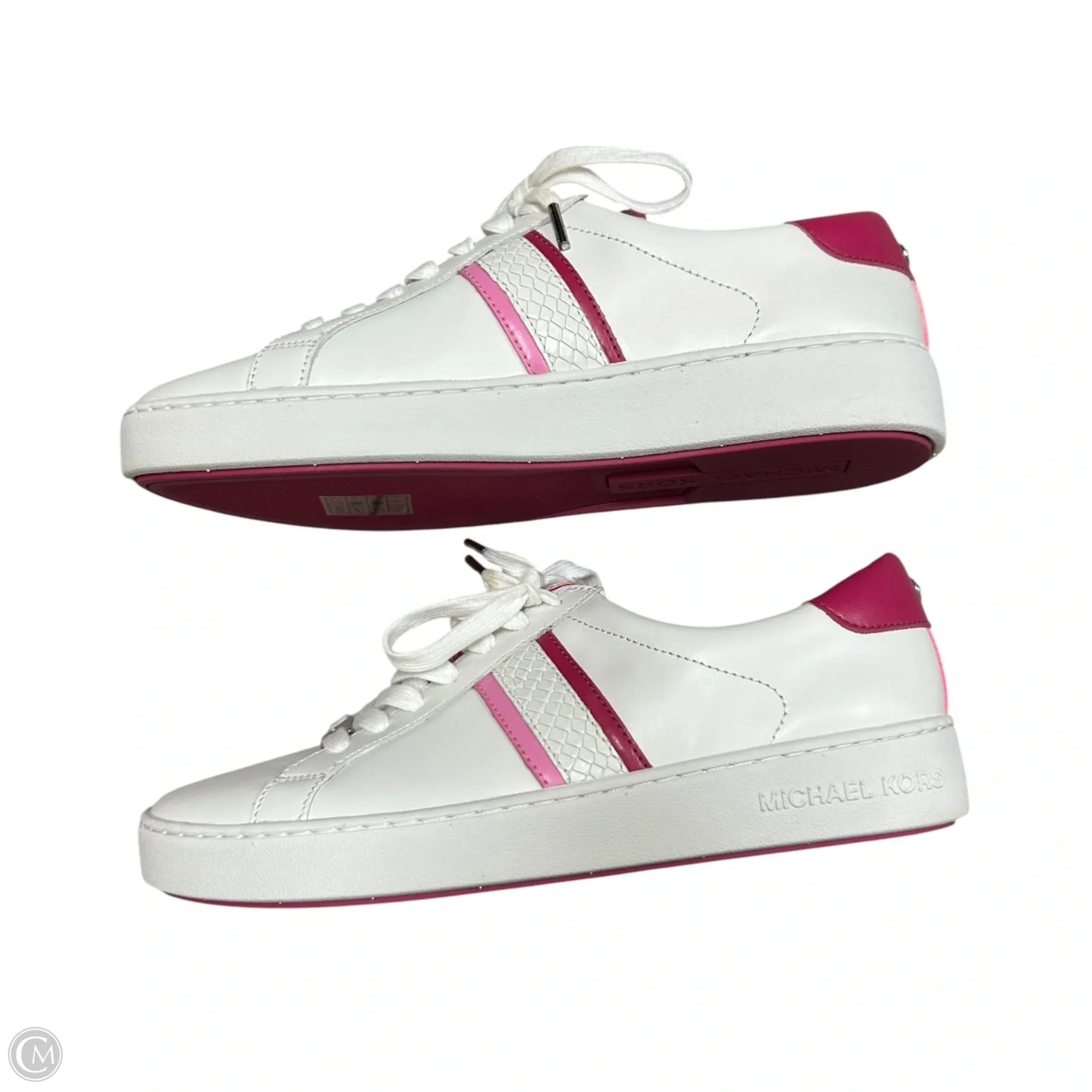 Shoes Sneakers By Michael By Michael Kors In Pink & White, Size: 9.5
