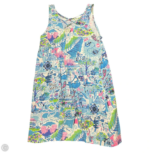 Dress Designer By Lilly Pulitzer In Blue & Green, Size: L