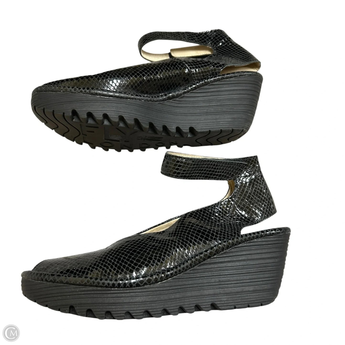 Shoes Heels Block By Fly London In Black, Size: 8.5