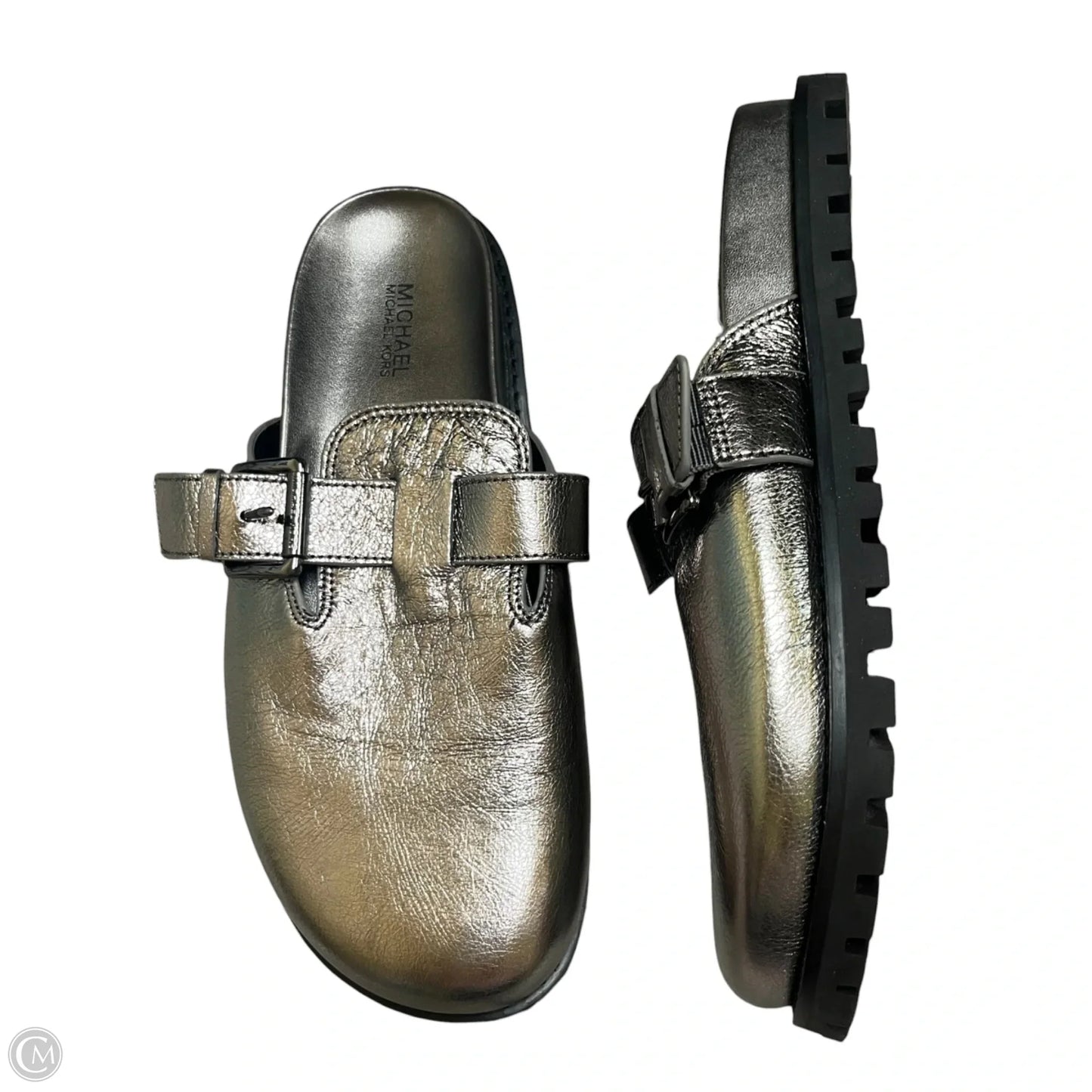Shoes Flats By Michael By Michael Kors In Silver, Size: 8