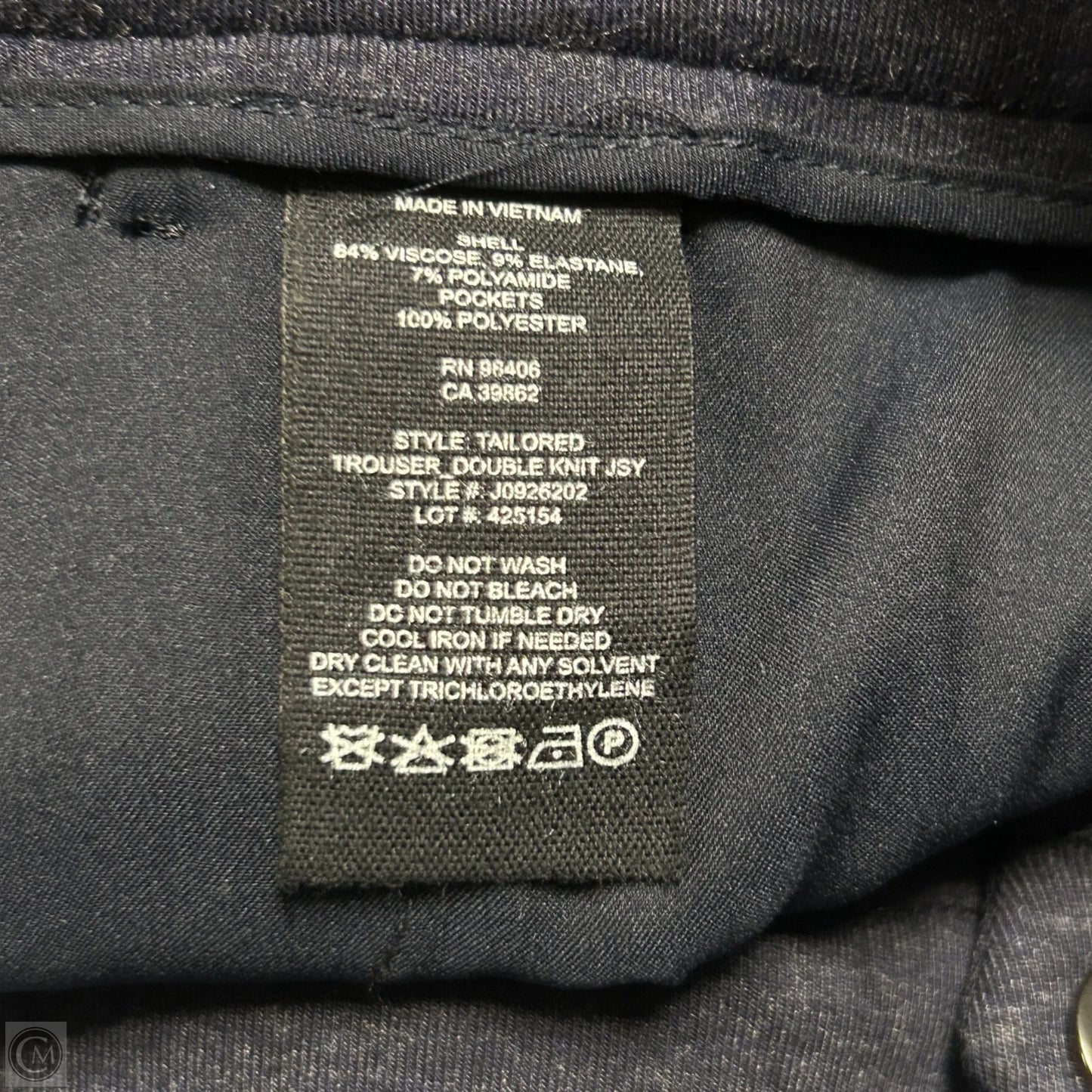 Pants Other By Theory In Navy, Size: 0