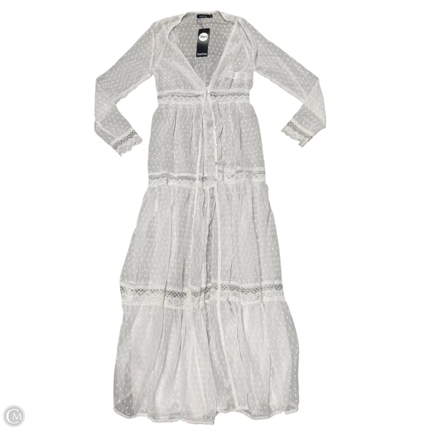 Swimwear Cover-up In White, Size: S