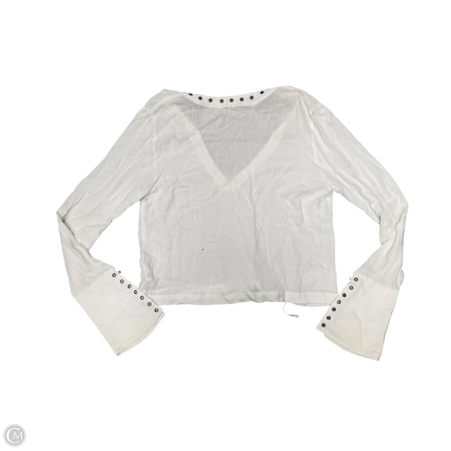 Top Long Sleeve By Free People In White, Size: S