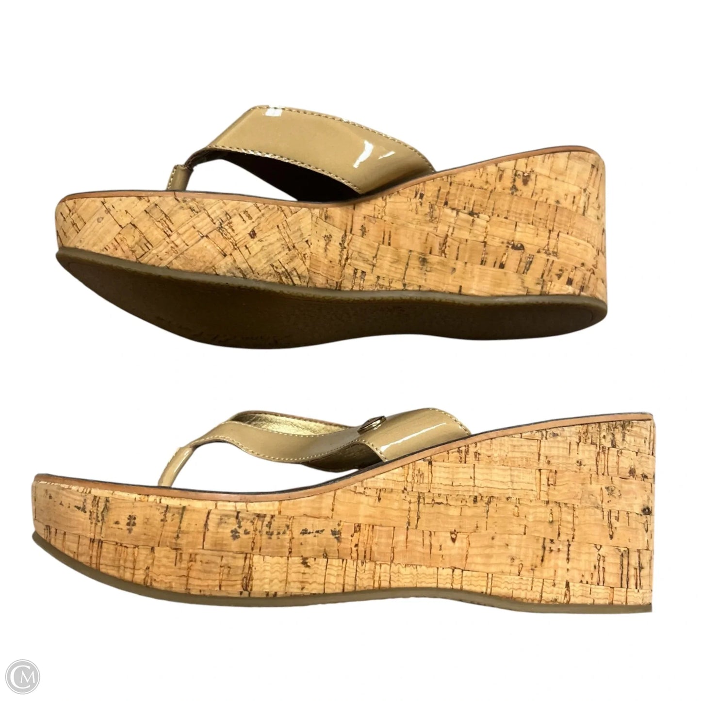 Sandals Heels Block By Sam Edelman In Tan, Size: 7