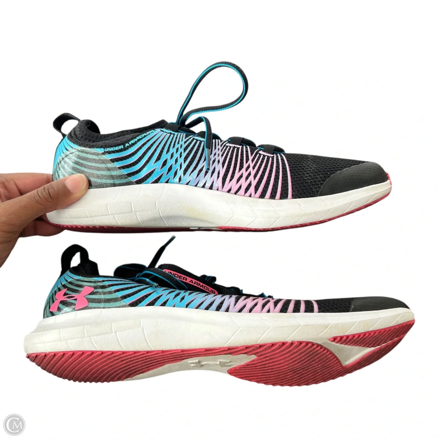 Shoes Athletic By Under Armour In Blue & Pink, Size: 7