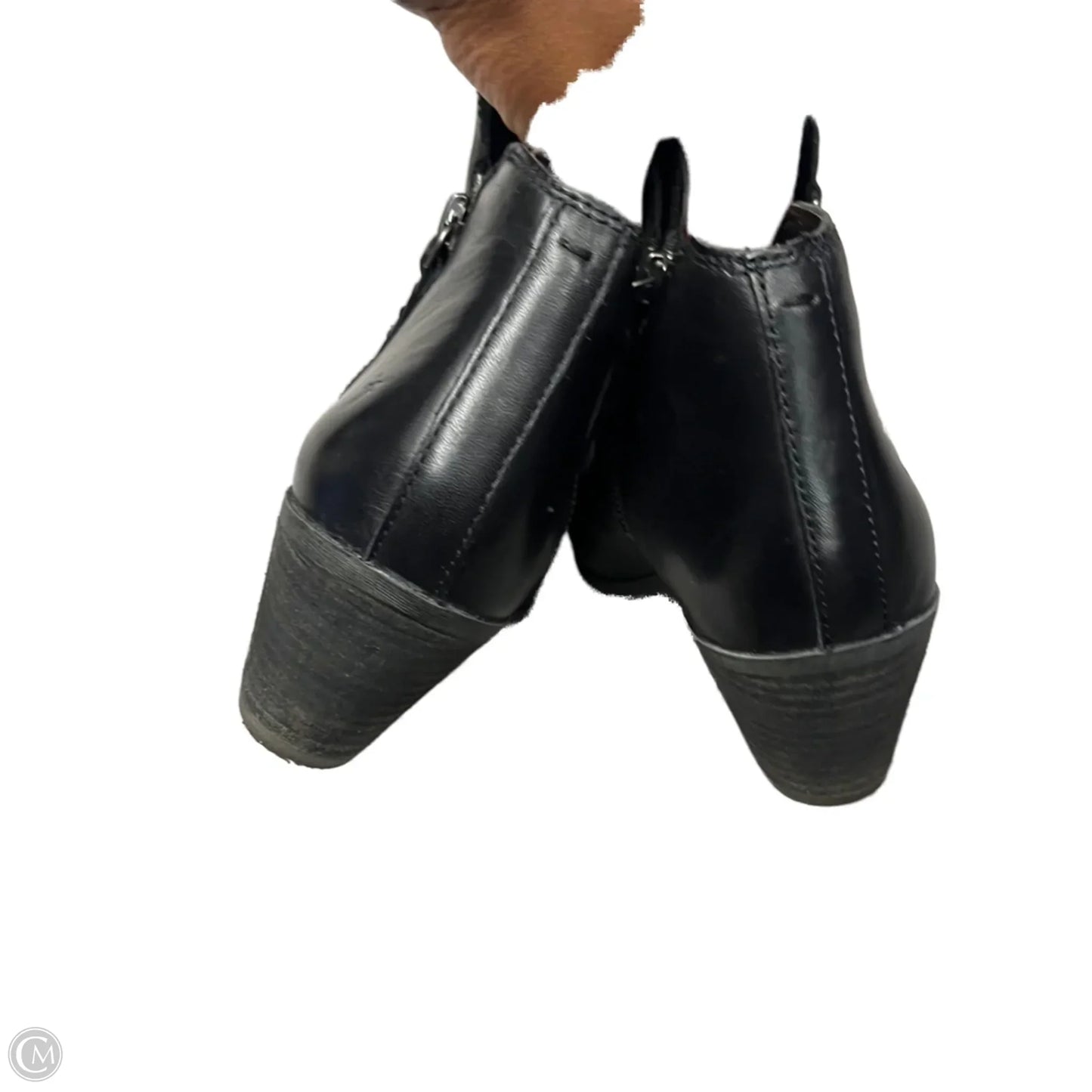 Boots Designer By Frye In Black, Size: 6.5