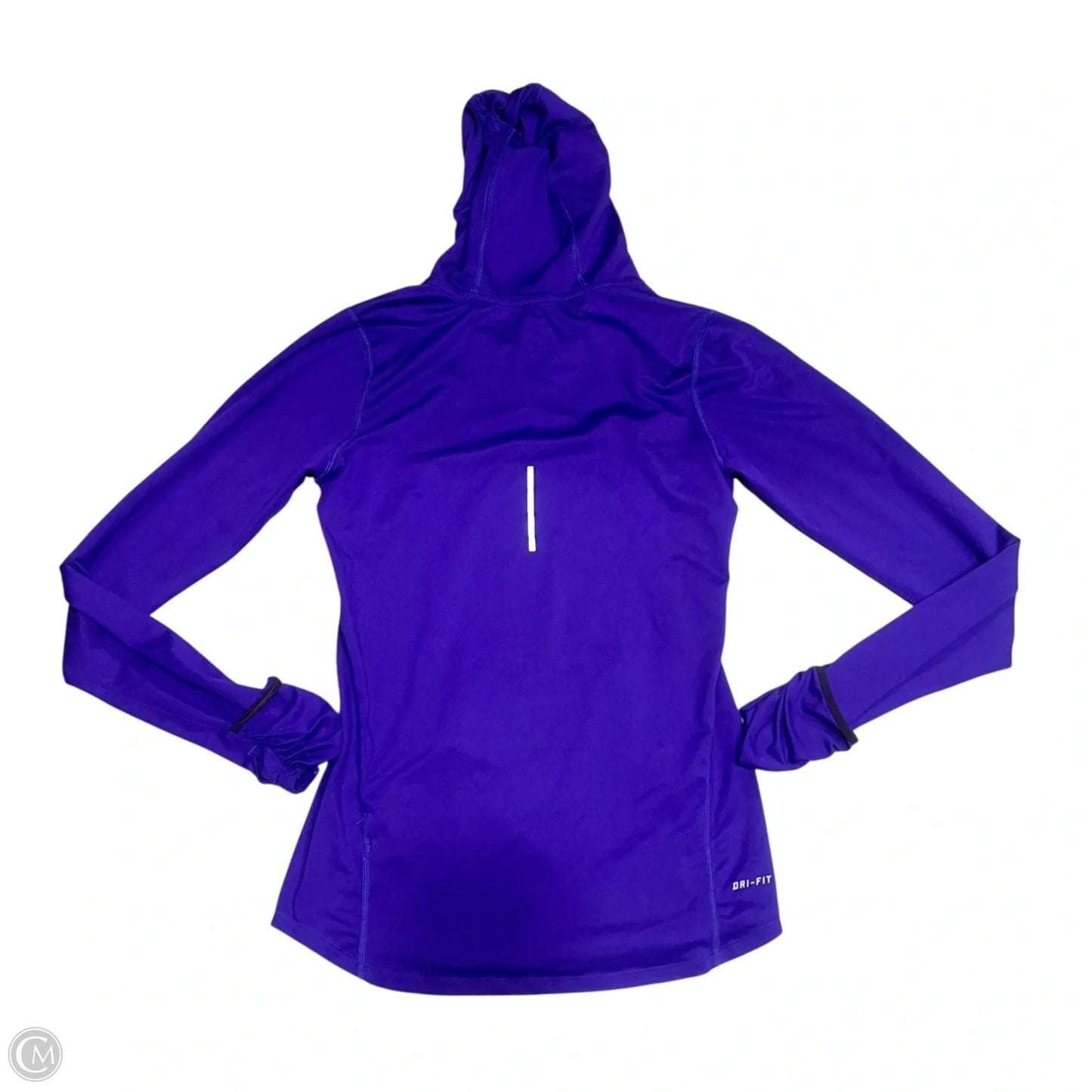 Athletic Top Long Sleeve Hoodie By Nike In Purple, Size: Xs