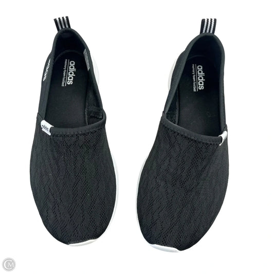 Shoes Flats By Adidas In Black & White, Size: 8