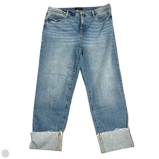 Jeans Cropped By Banana Republic In Blue, Size: 14