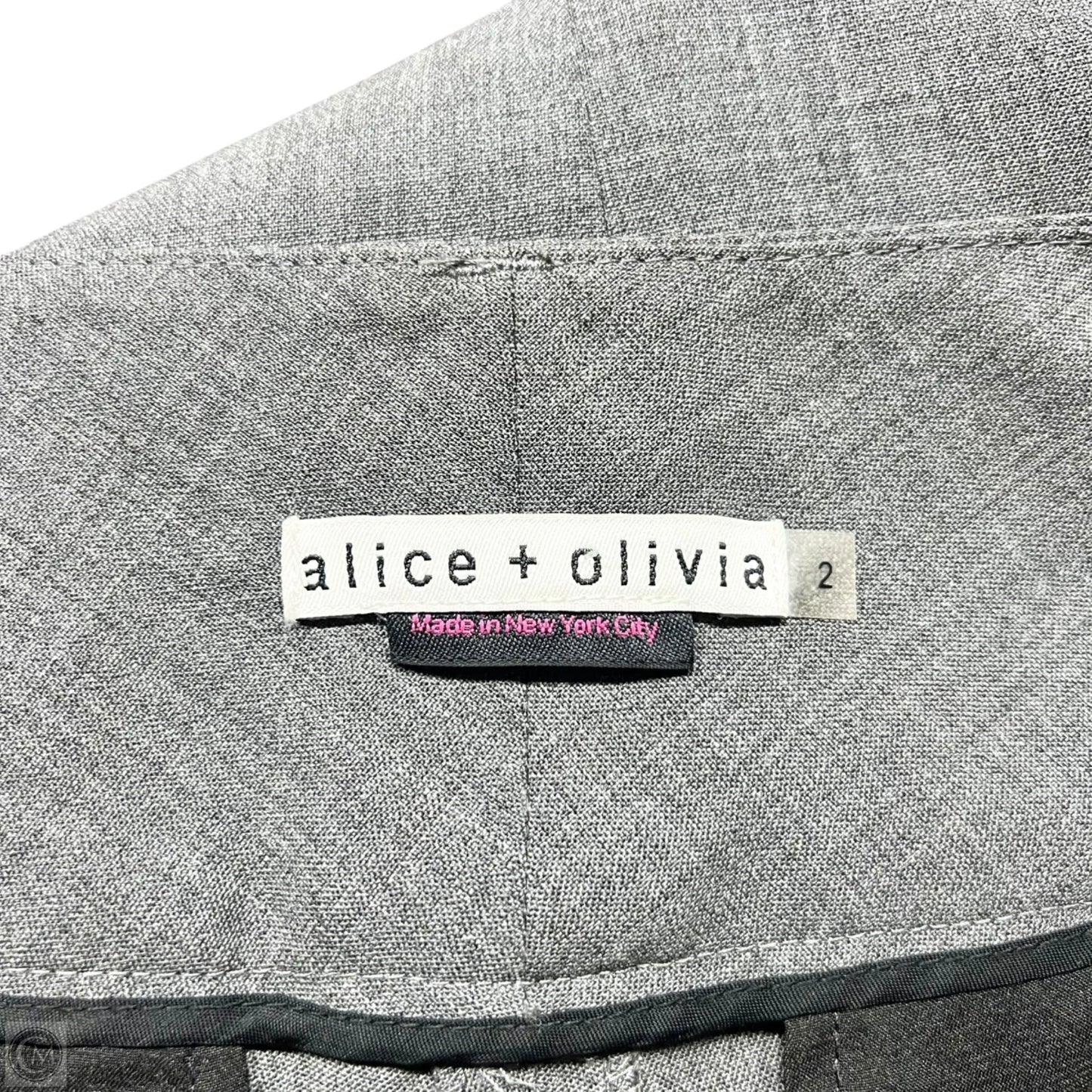 Pants Designer By Alice + Olivia In Grey, Size: 2